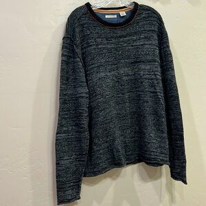 Carbon to cobalt Mens Black and Grey Sweater L